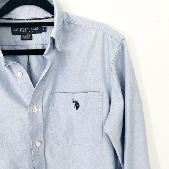 US Polo Assn. Blue Button Up Shirt - Picture 4 of 5